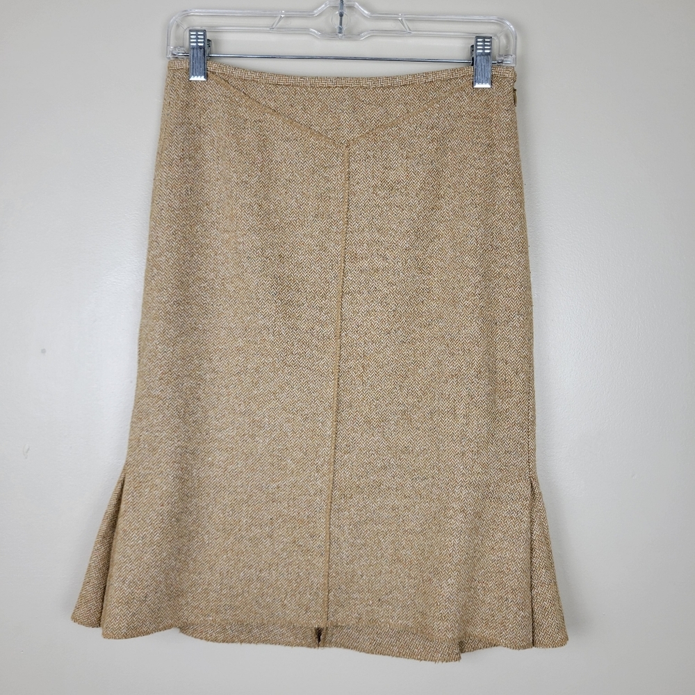 Elevenses (Anthropologie) Silk & Wool skirt